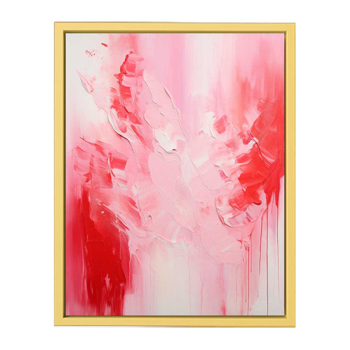 Pink Red Absract Painting  Poster