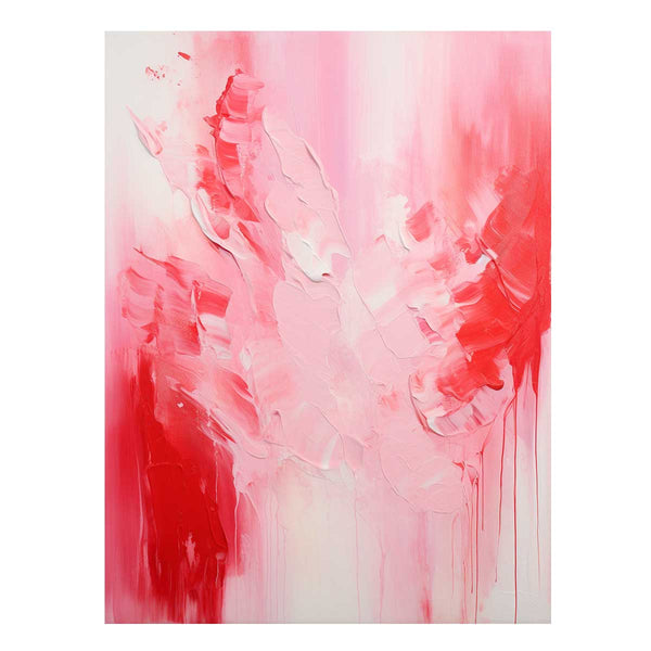 Pink Red Absract Painting 