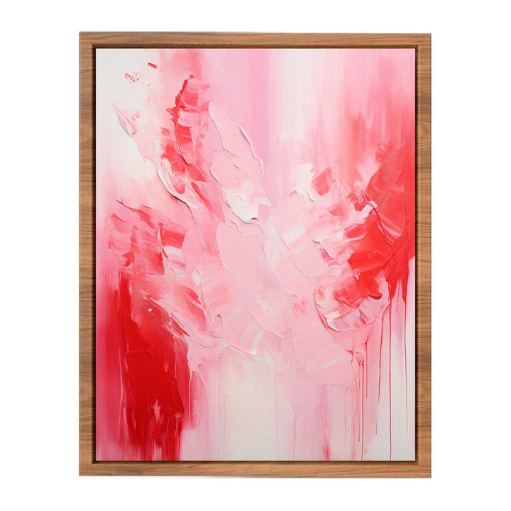 Pink Red Absract Painting  