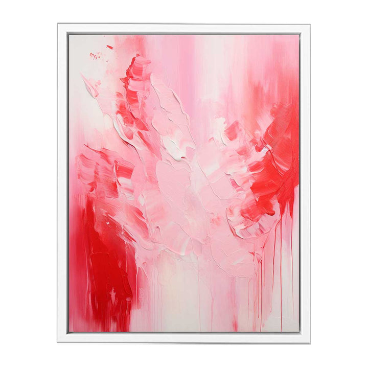 Pink Red Absract Painting  Canvas Print