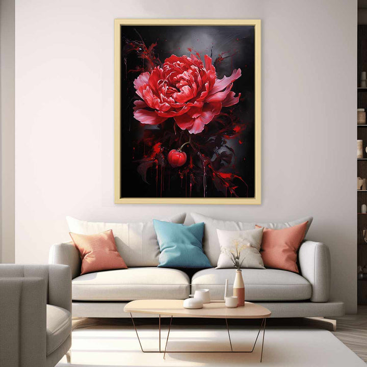 Red flower Painting 