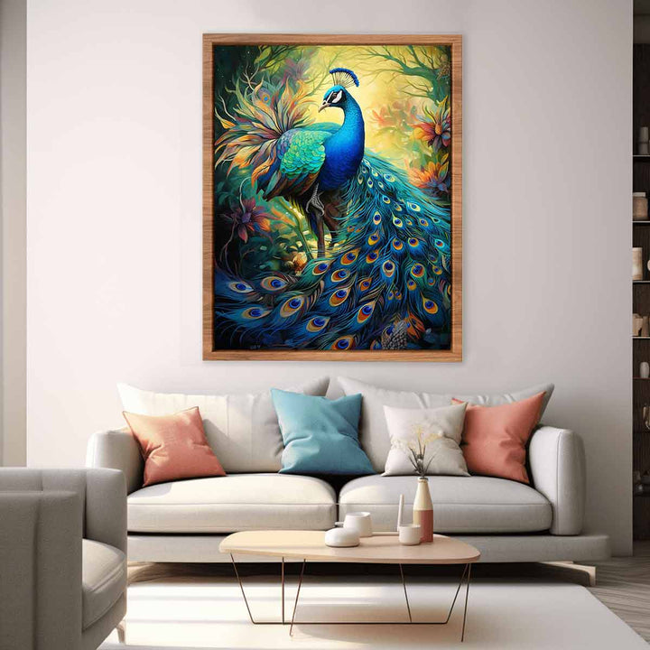 Peacock Art Print 