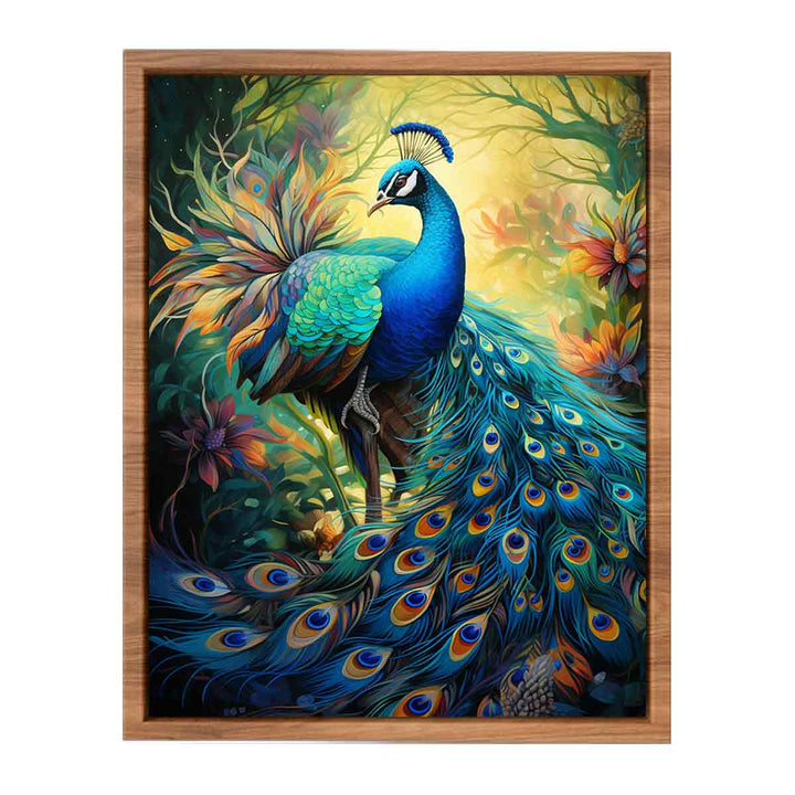 Peacock Art Print  Painting