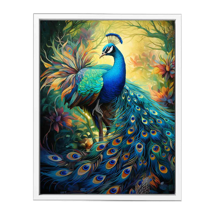 Peacock Art  Canvas Print