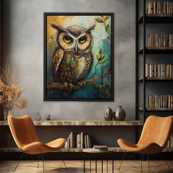 Owl Art Painting  