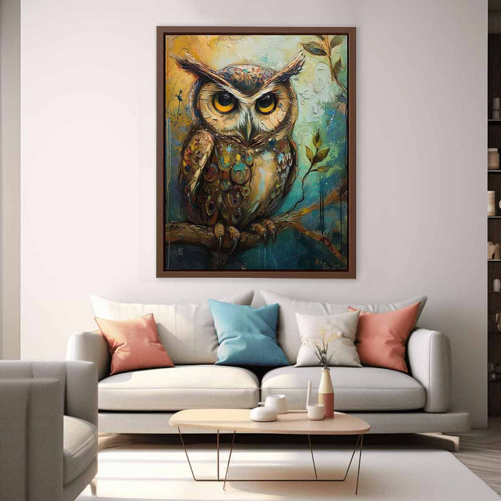 Owl Art Painting  