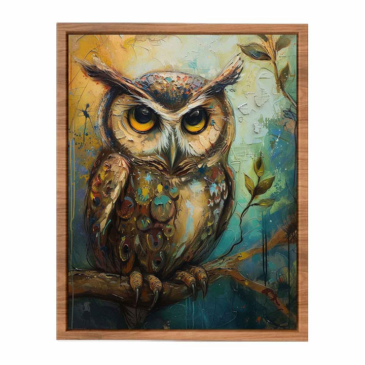 Owl Art Painting 