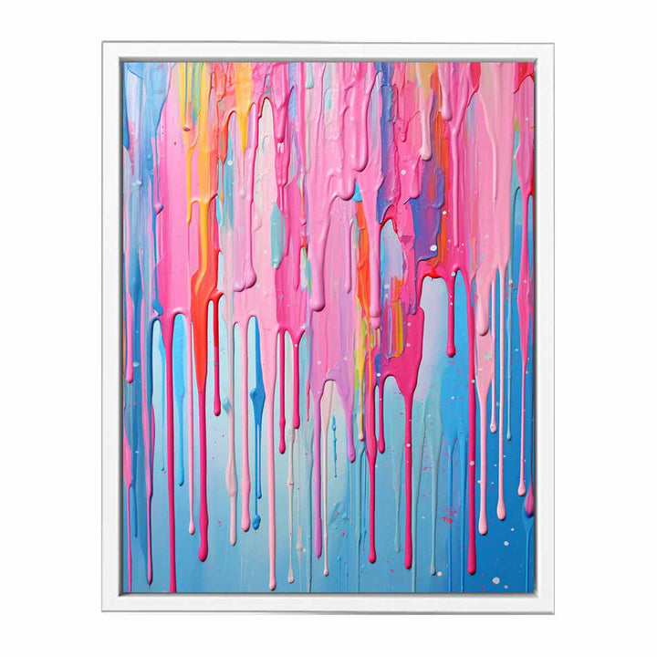 Multi color  Dripping Art  Canvas Print