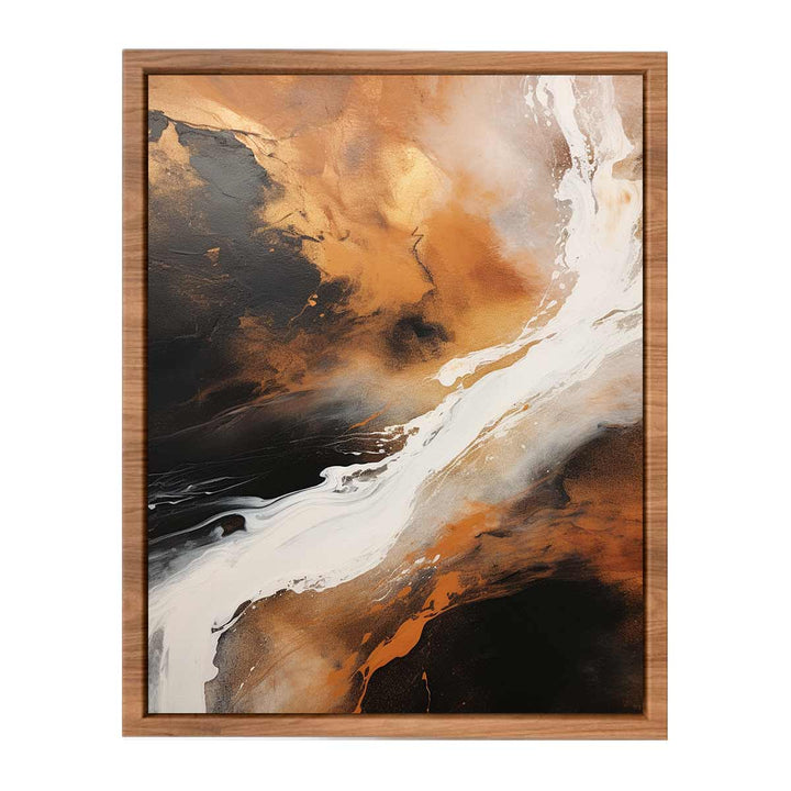 brown white black abstract art  Painting