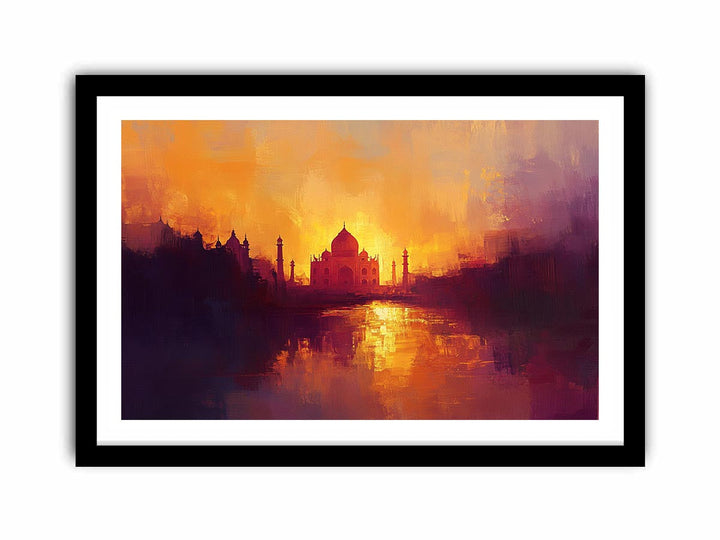 Taj Mahal Canvas Painting 