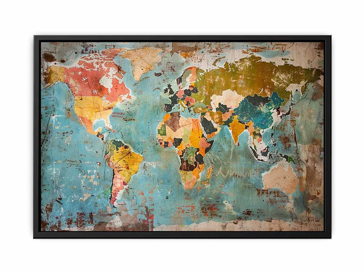 Vintage Map  Painting