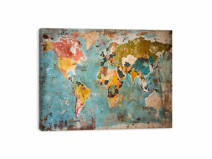 Vintage Map Canvas Print