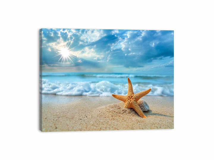 Starfish on Beach  Canvas Print