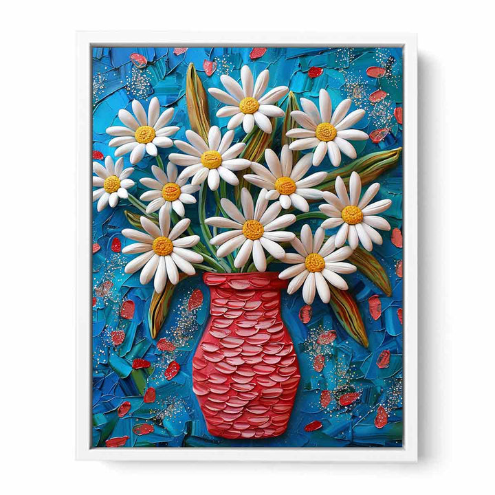 White Daisies  Framed Print