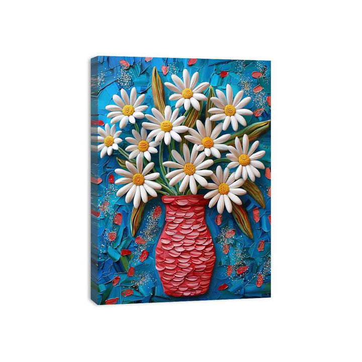 White Daisies  Canvas Print