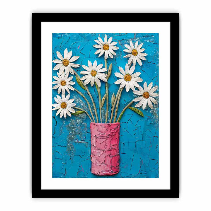 White Daisies   Art Print