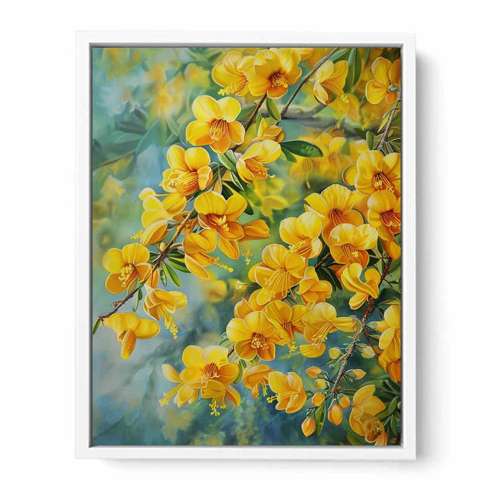 Acacia Flowers Framed Print