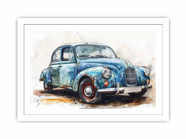 Morris Minor Streched canvas