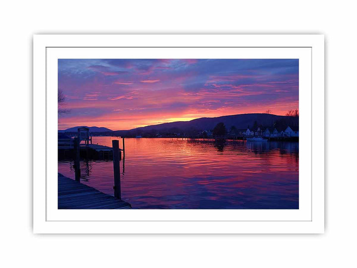 New Zealand Sunset Streched canvas