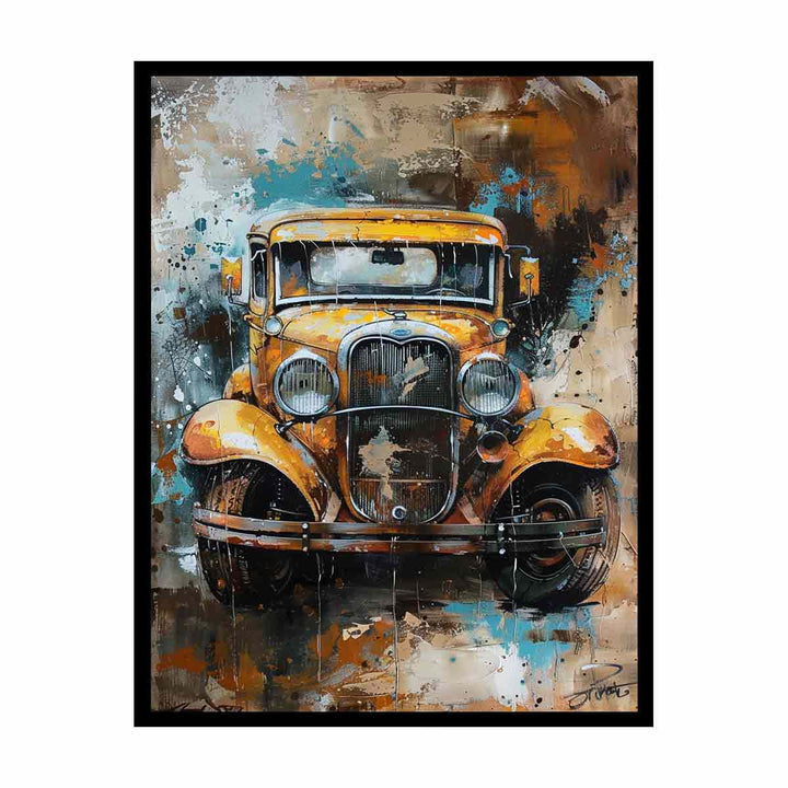 Vintage Jeep  Painting