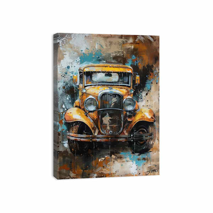 Vintage Jeep Canvas Print