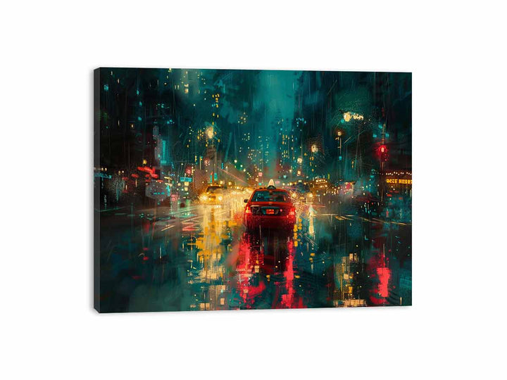 Rain Drive  Canvas Print