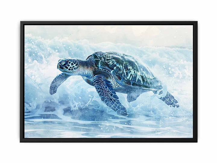 Turtle In Sea   Painting