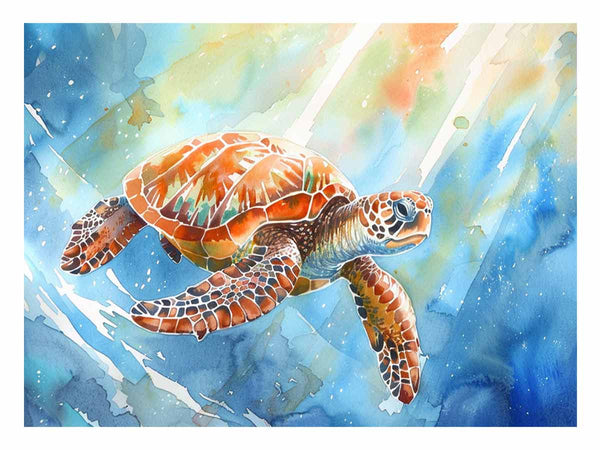 Turtle In Sea 