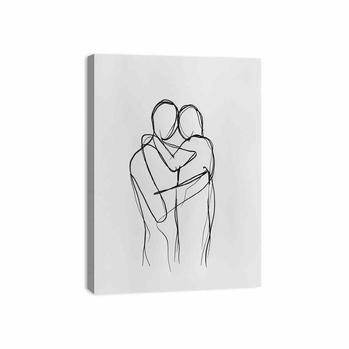 Tight Hug Canvas Print