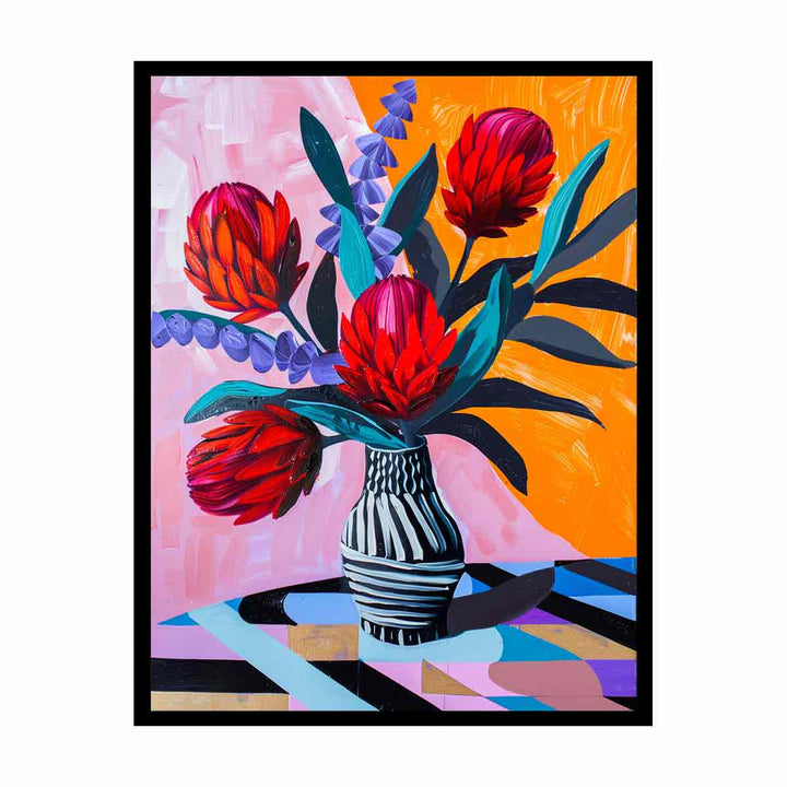 Waratah Vase   Painting