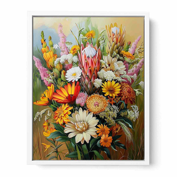 Native Flowers Framed Print