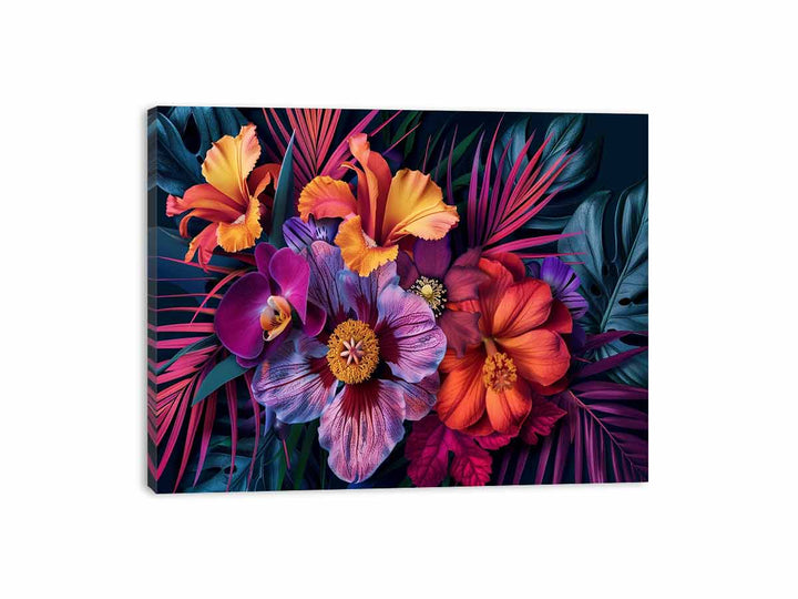 Vibrant Flowers Canvas Print