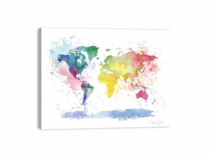 Rainbow World Canvas Print