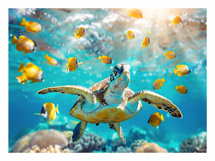 Underwater Turtle 