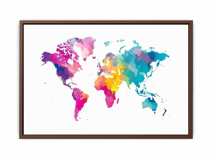 Watercolor Map  Poster