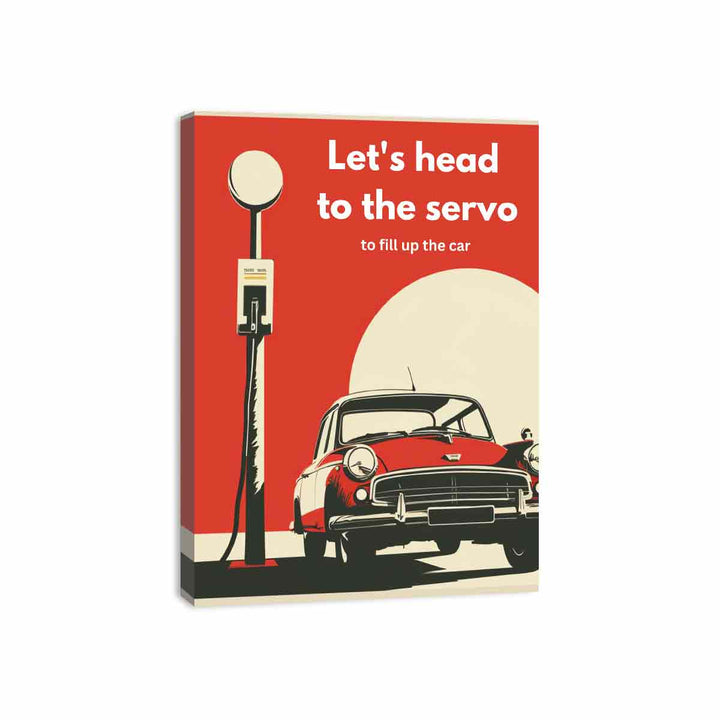 Lets Head To Servo Canvas Print