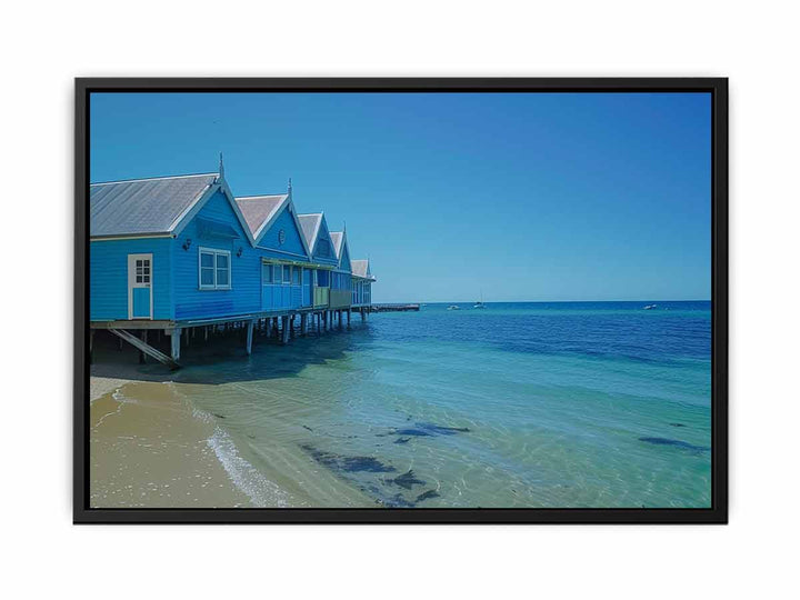 Blue Beach House   Painting