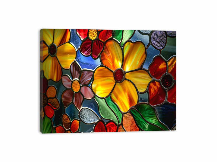 Glass Flowers Canvas Print