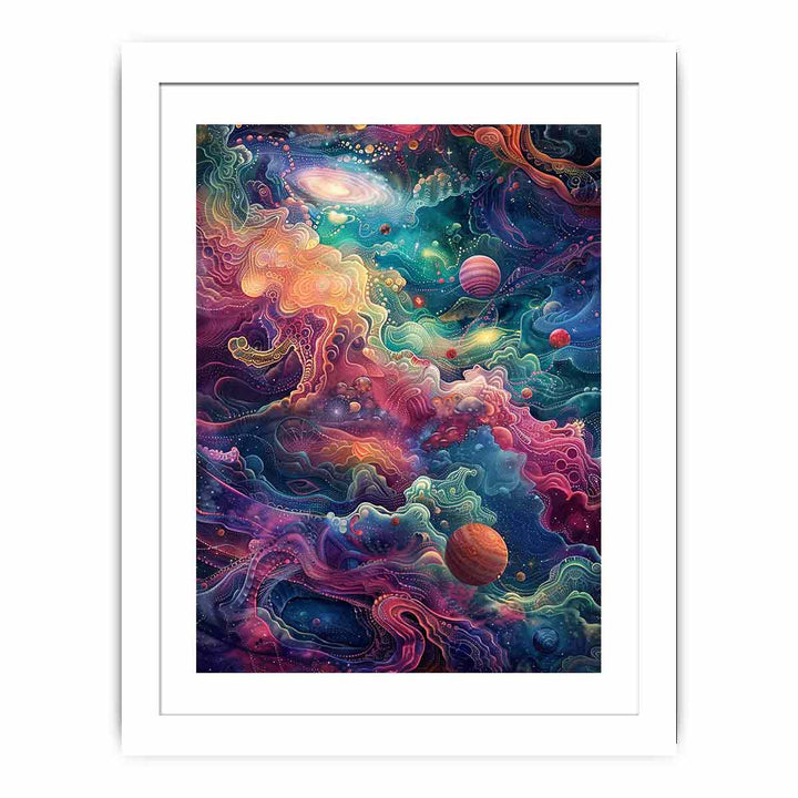 Abstract Universe Streched canvas