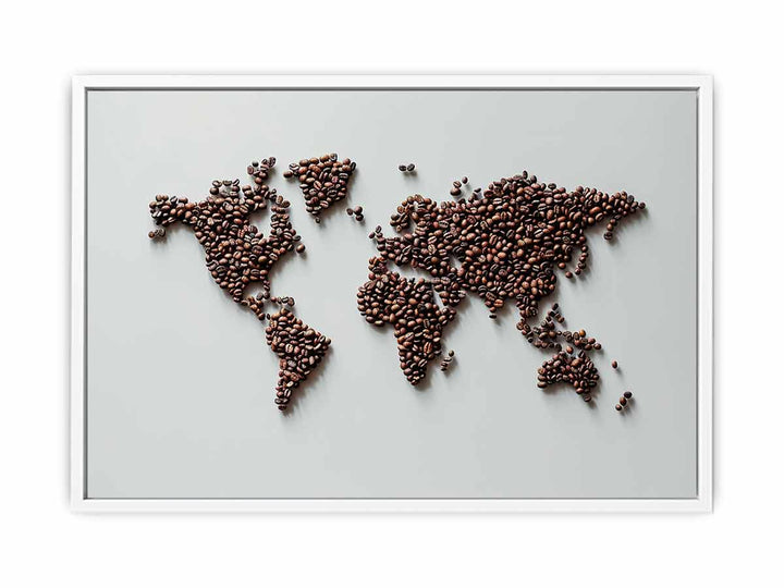 Coffee World Framed Print