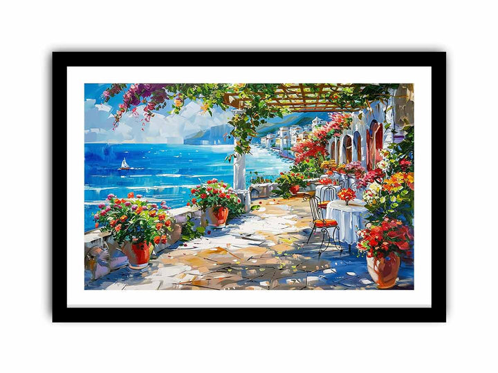 Mediterranean View  Art Print