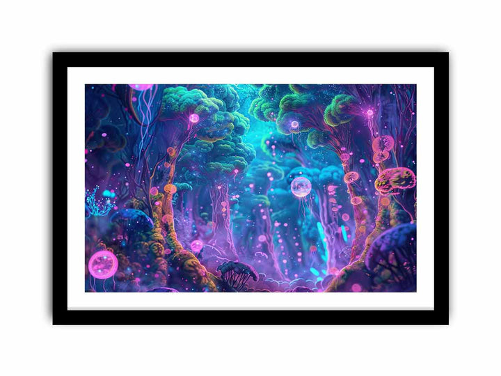 Psychedelic Forest  Art Print