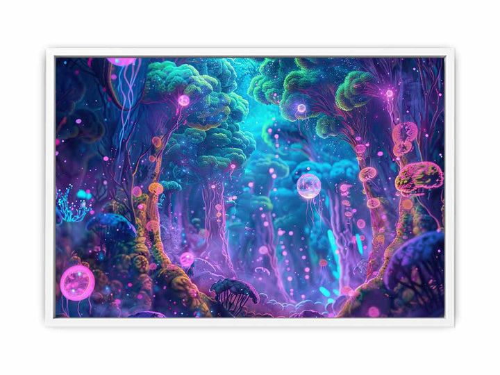 Psychedelic Forest Framed Print