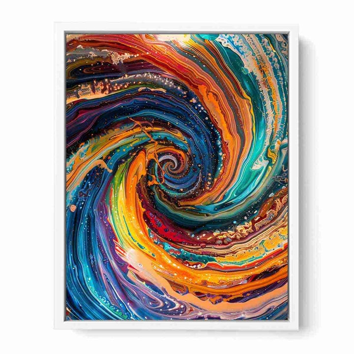 Vibrant Swirl Framed Print