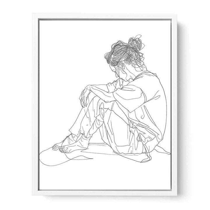 Just Thinking Framed Print