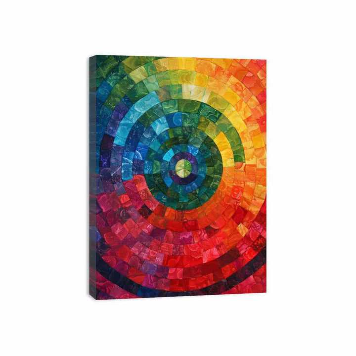 Circluar Dot Canvas Print