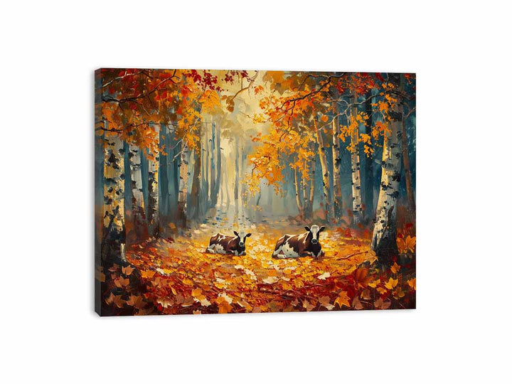 Gracefull Cows  Canvas Print