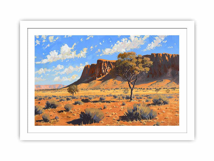 Aussie Desert Streched canvas