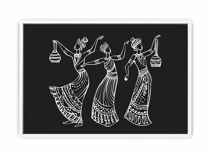 Triabal Dance Framed Print