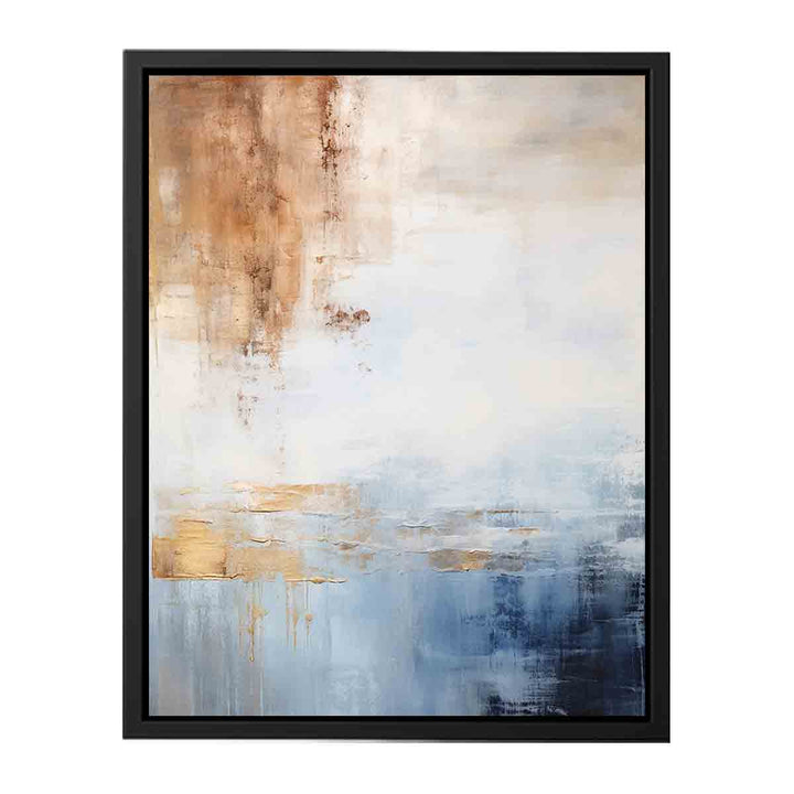 Blue Brown Art  canvas Print